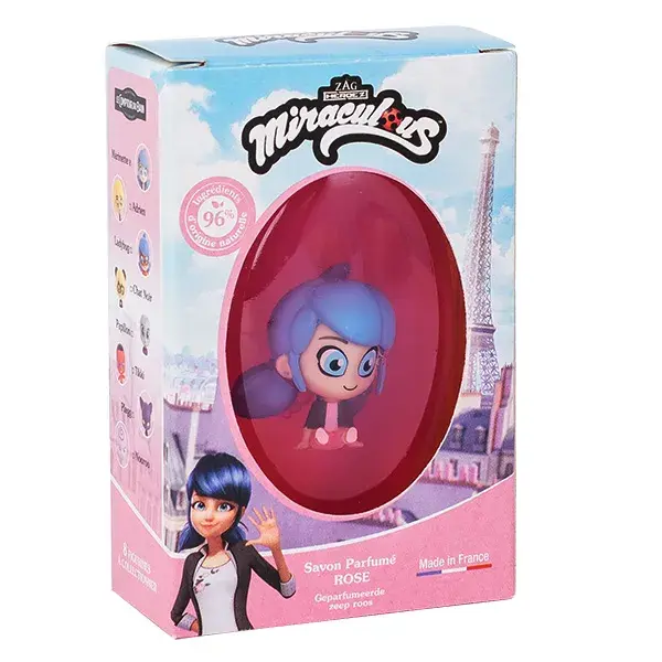 Le Comptoir Du Bain & Miraculous Sabonete Sólido Rosa Marinette Estatueta 75g