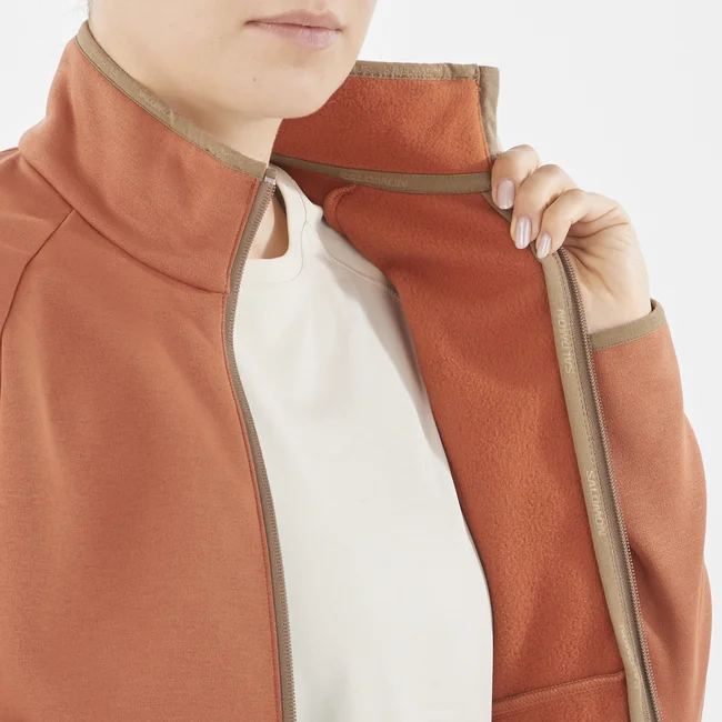 ESSENTIAL WARM  Midlayer-Jacke mit durchgehendem Reißverschluss Damen