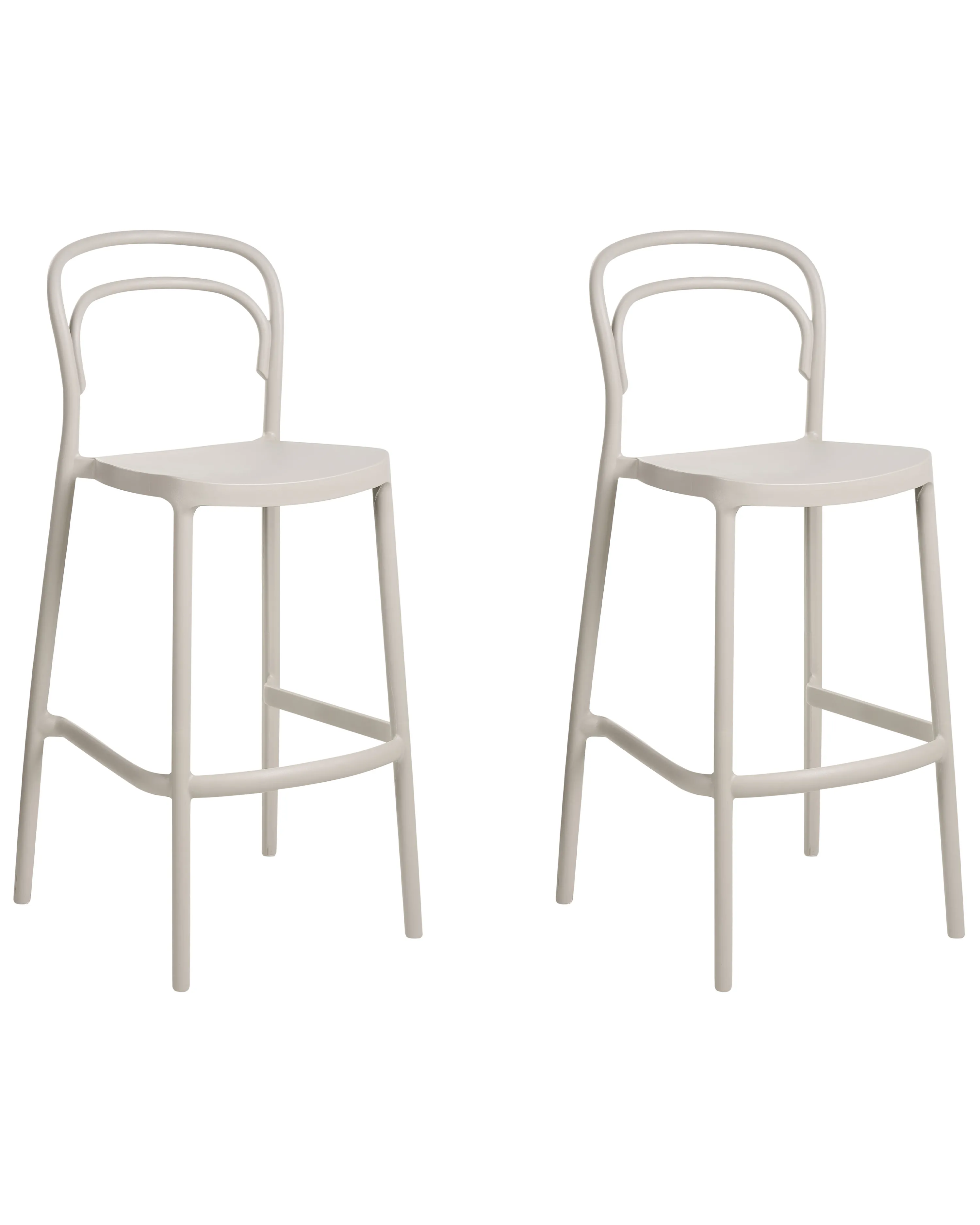Set van 2 tuinbarkrukken PORANO Beige