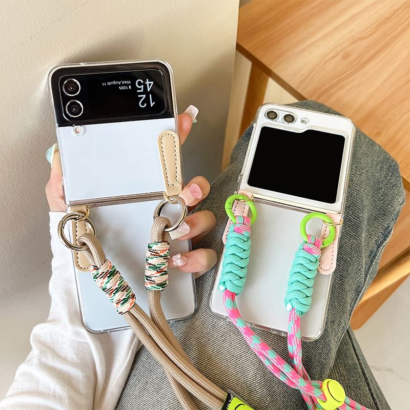 likamika - Transparant Lanyard Telefoonhoesje - Samsung Flip / Fold
