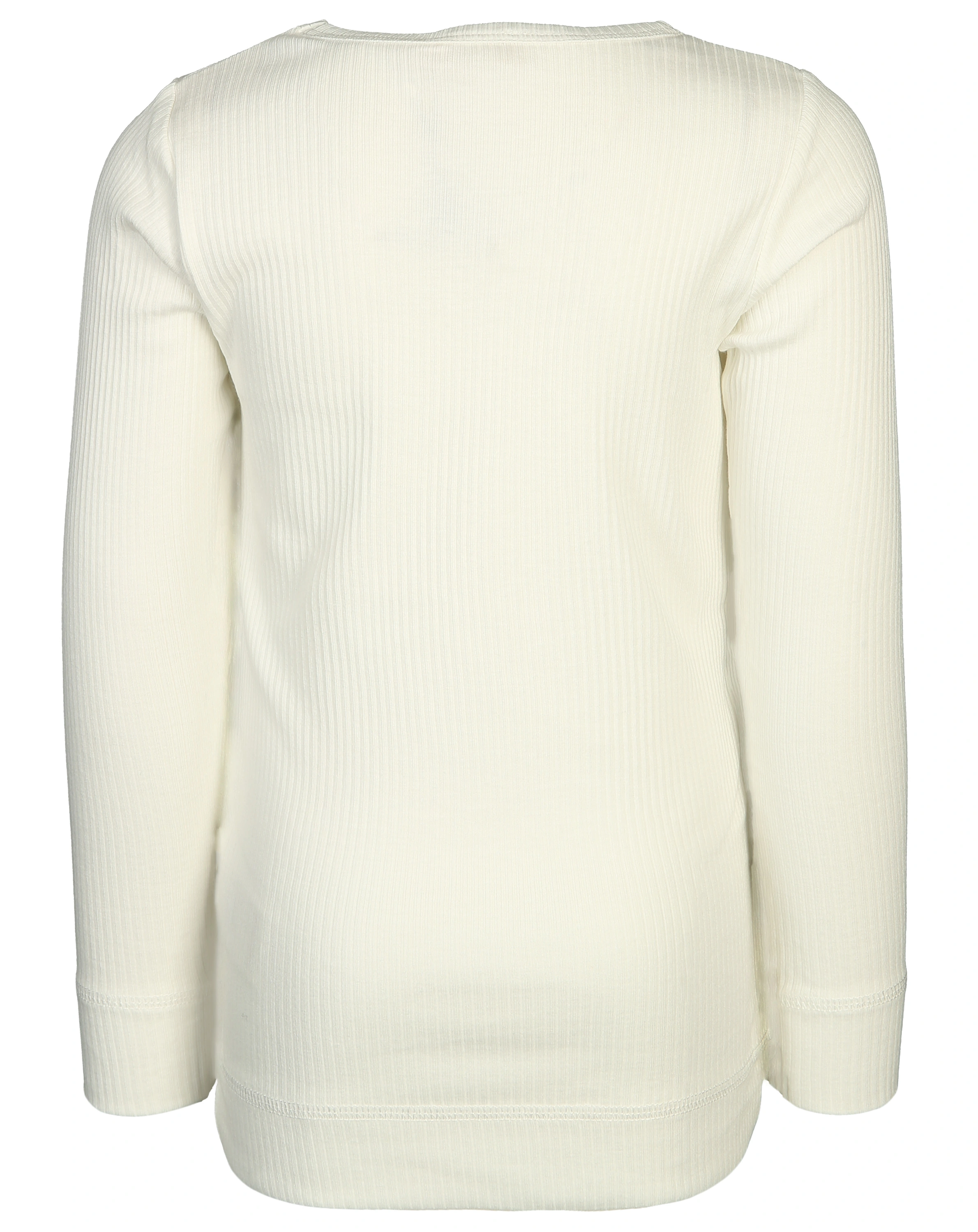 Langarmshirt PLAIN RIB in gentle white