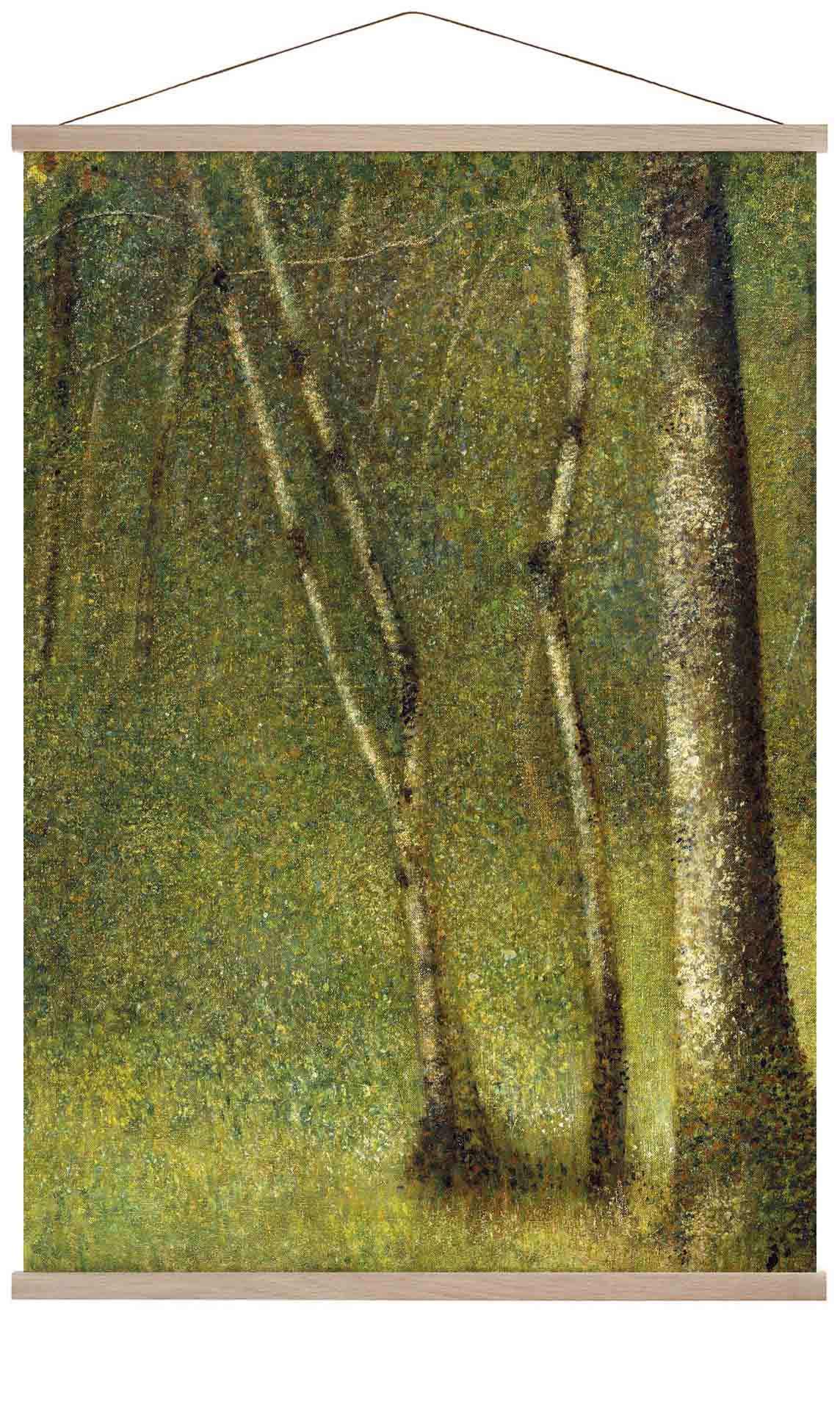 Der Wald bei Pontaubert von Georges Seurat