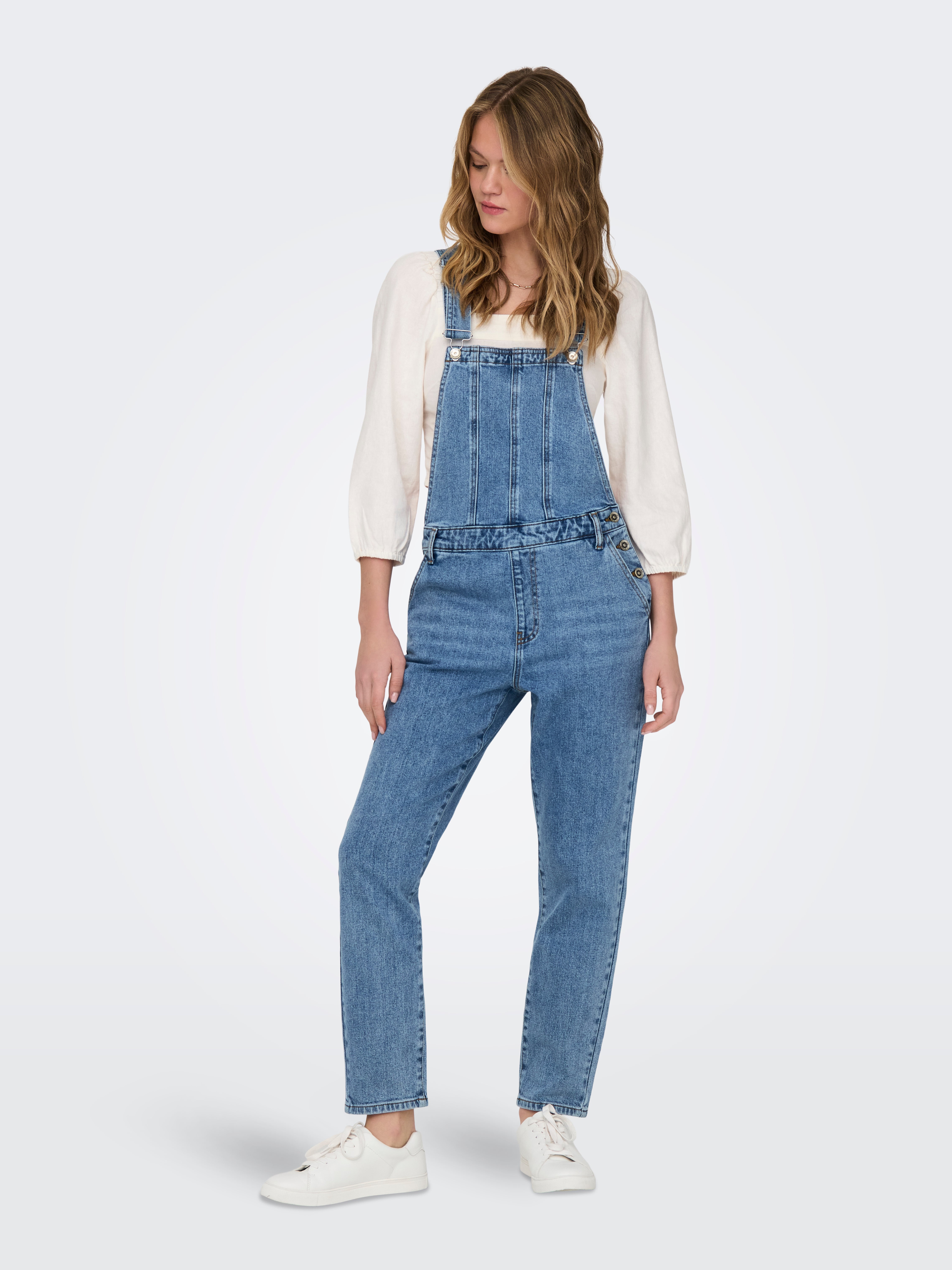 ONLPERCY Slim Fit Jeans Overall Light Blue Denim