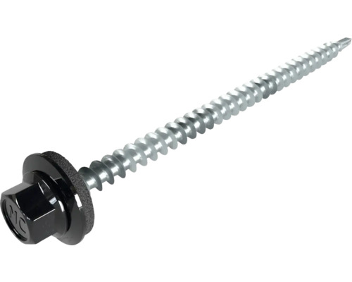 PRECIT SW8 schroeven 4,8 mm x 80 mm gitzwart RAL 9005 Verpakking = 100 stuks