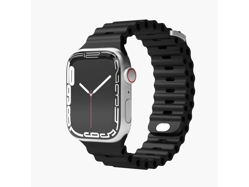 Vonmählen Wave Band Apple Watch 42/44/45/49 mm Black Armband für Apple Watch 42/44/45/49 mm