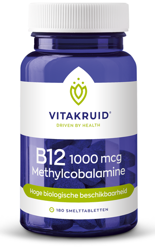 Vitakruid Vitamine B12 1000 mcg Methylcobalamine 180 Tabletten