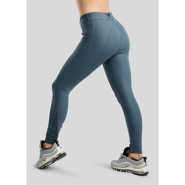Paardrijbroek Montar MOZida Refined Gun Metal Knie Grip Middenblauw