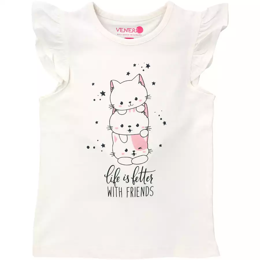 Venere Shirt Kurzarm Frühling, Sommer creme