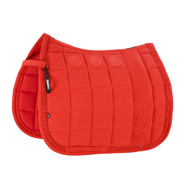 Zadeldek Eskadron Dynamic Big Square Jewel Dressuur Rood