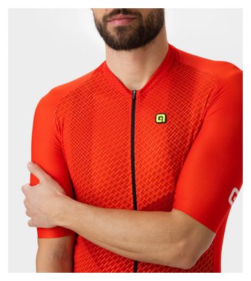 Maillot Manches Courtes Alé Web Rouge