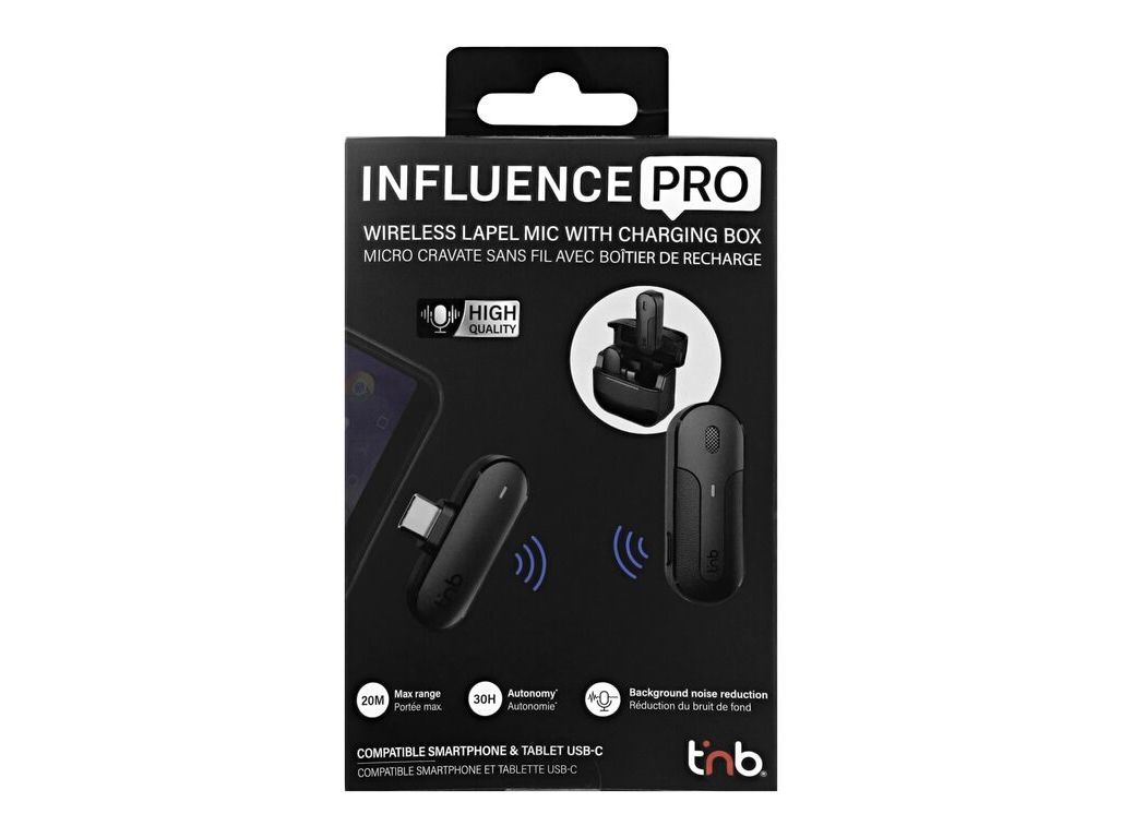 MICROFONE LAPELA TNB INLAPMICWLBX USB-C SEM FIOS PRO