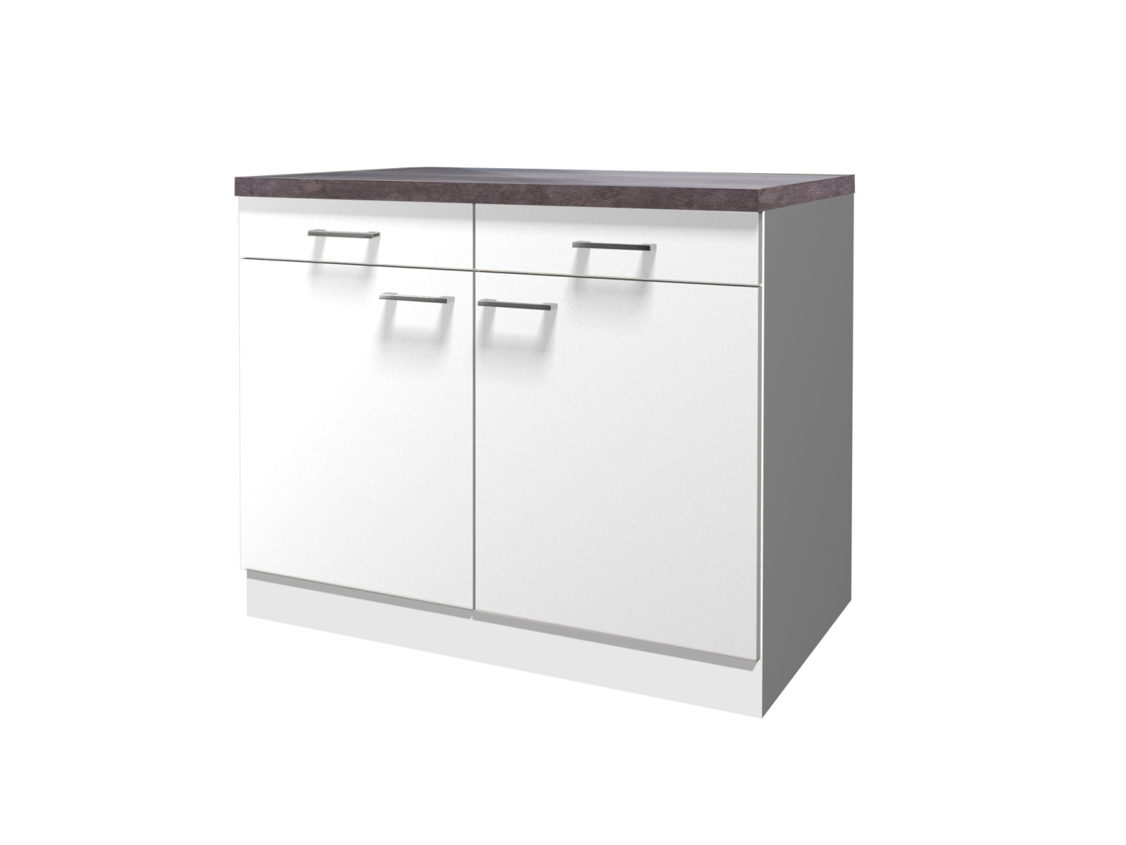 Unterschrank LUCCA - weiß - Caledonia - 100 cm
