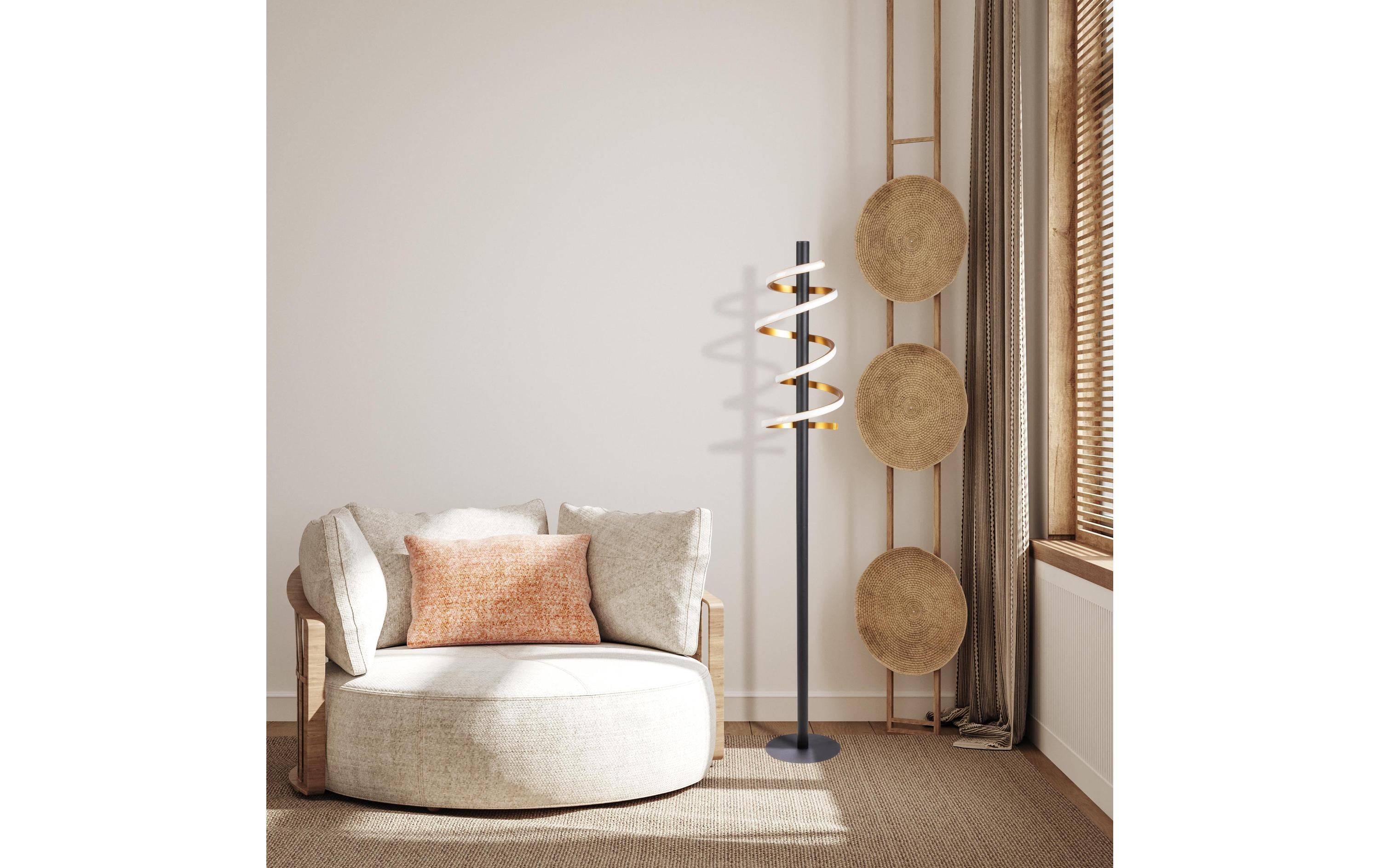 Stehleuchte LED «BELLEZA» Gold<br>Stufenweise dimmbare Stehlampe