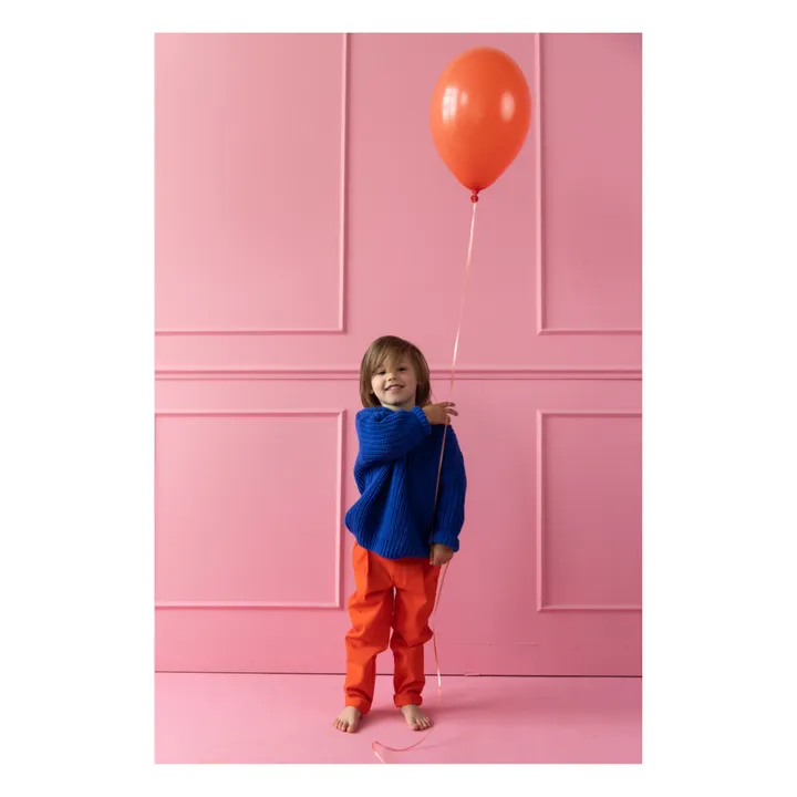 Yuki Pull Chunky Coton Bio | Bleu