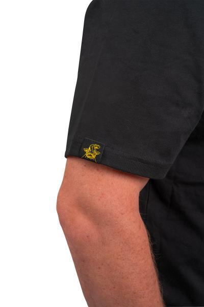 Black Cat Logo Black T-Shirt