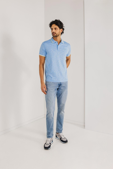 State of Art blauwe heren polo