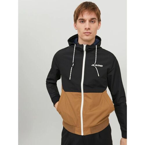 Jack & Jones - 12200208 RUSH-BLACK OTTER WHITE Negro