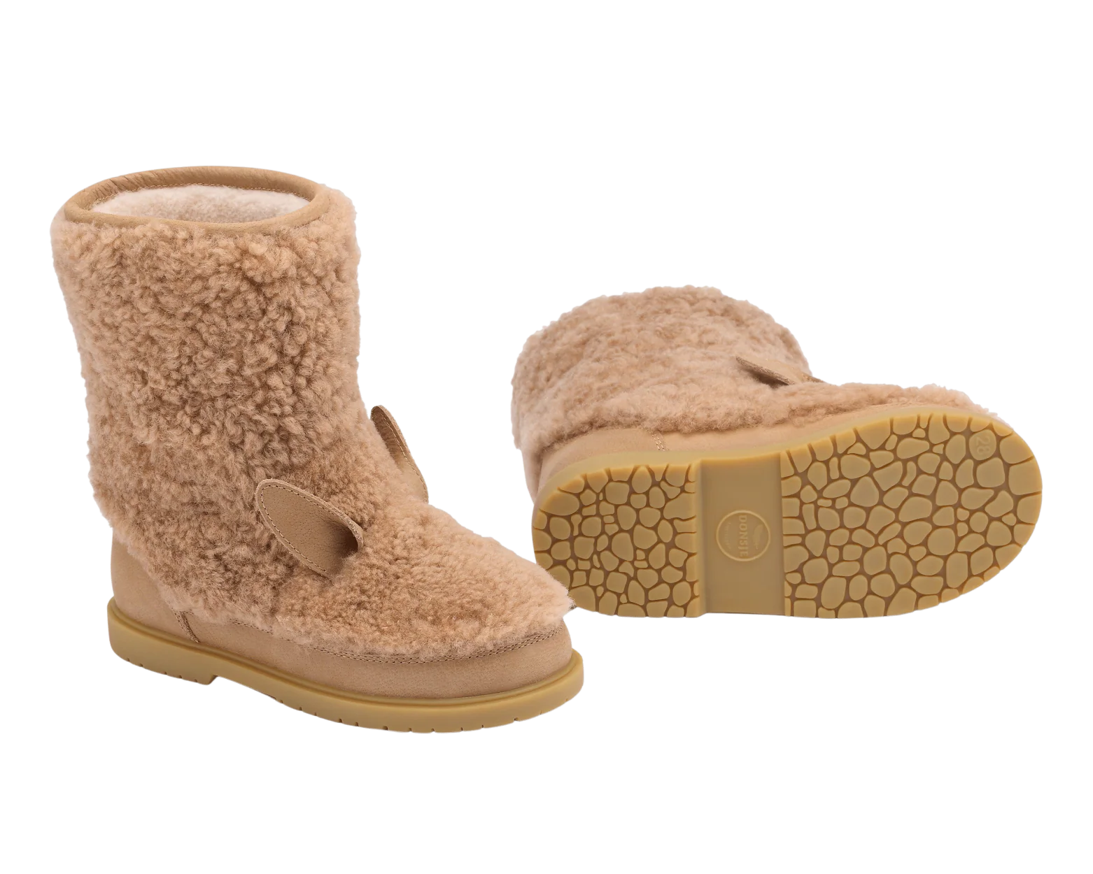 Irfi Boots | Alpaca | Beige Curly Sheep Wool