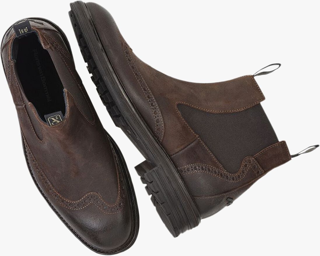 FLORIS VAN BOMMEL bruine floris van bommel chelsea boots sfm-60045