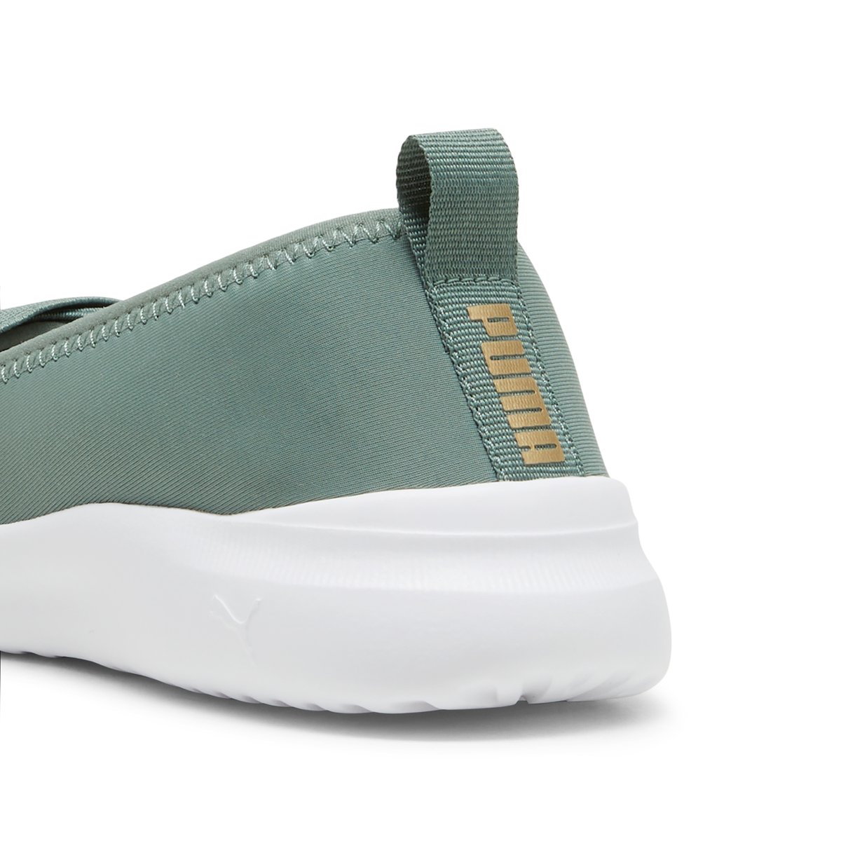 PUMA-Adelina-Baskets - Talon plat - Kaki