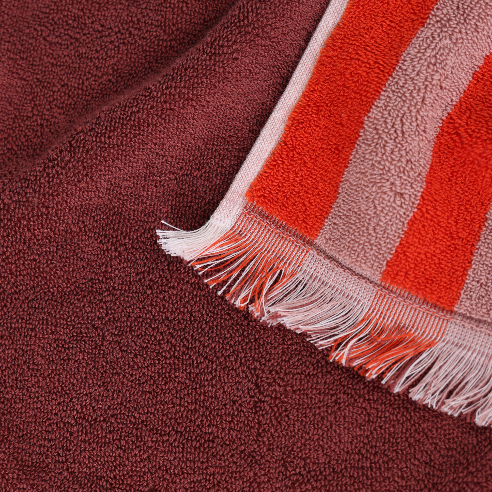 Handdoek Vienna blush/red/pink 70x140 cm - set van 6