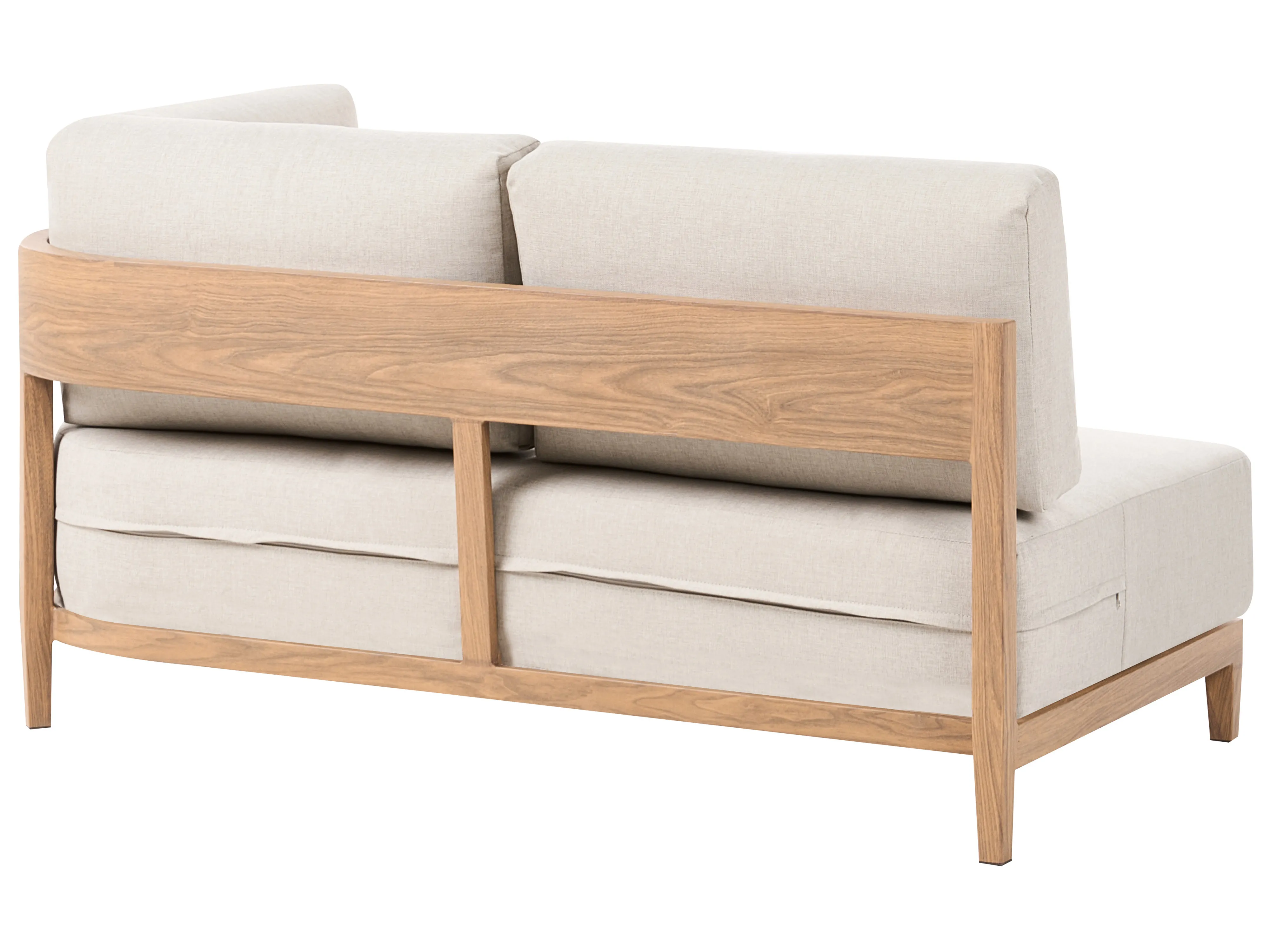 Tuin hoekloungeset met tafel 5-zits SAMPIERI linkszijdig Metaal Lichtbruin