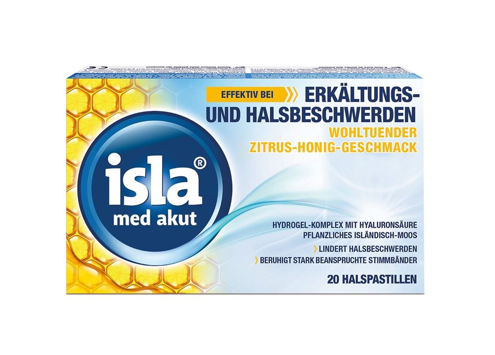 Isla Med akut Pastillen Zitrus Honig Blist 20 Stk