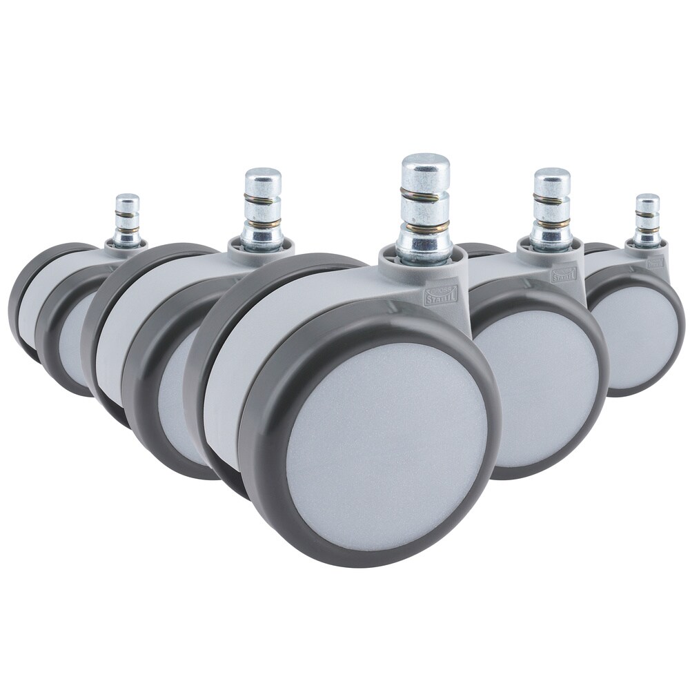 Stuhlrollen 5x ROLO MOVE 60 11mm/60mm Metall, Kunststoff hjh OFFICE