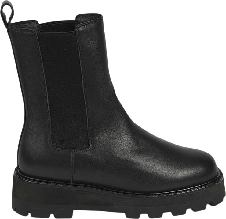Lovelies MUSALA - LEATHER BOOTS WITH FLYKNIT & SHEARLING Black
