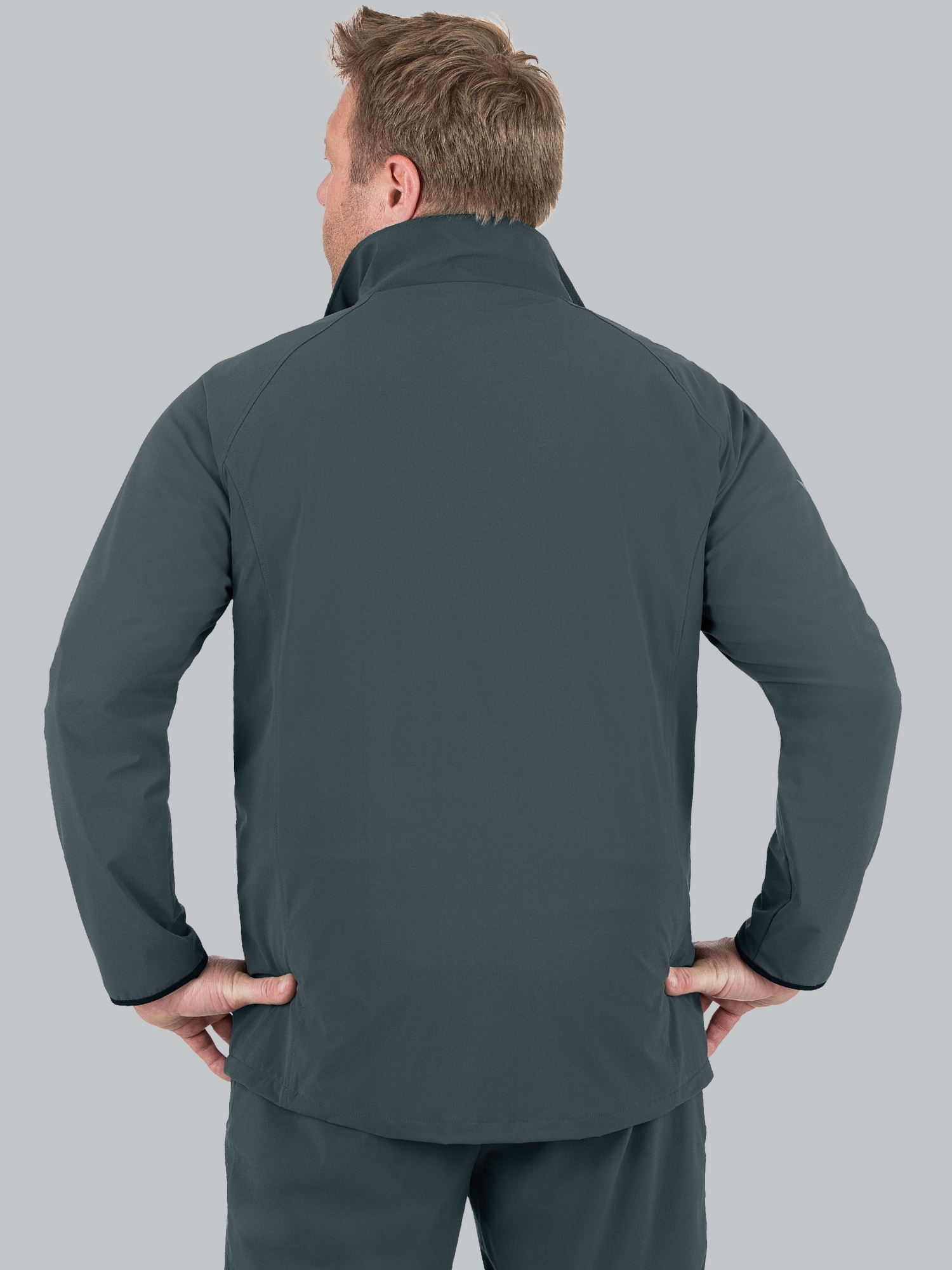 Raglan-Jacke mit Netzinnenfutter Anthrazit