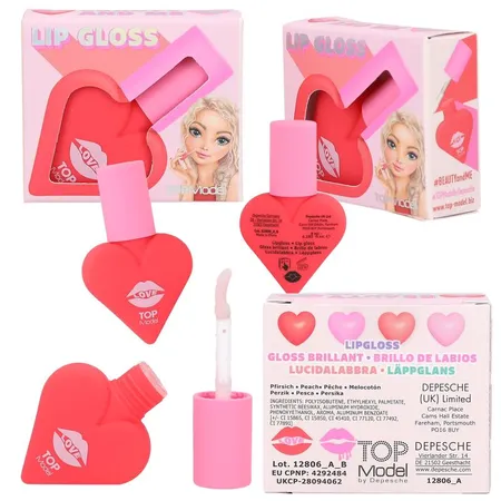 Depesche TOPModel Lipgloss Sweet Heart BEAUTY and ME, 1 Stück; 2-fach sortiert