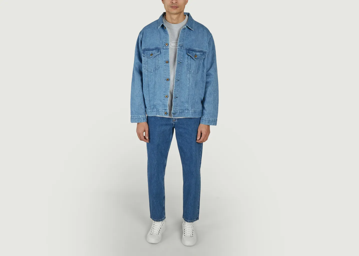 Veste en jean délavé Kouzo (楮-コウゾ) Japan Blue Jeans