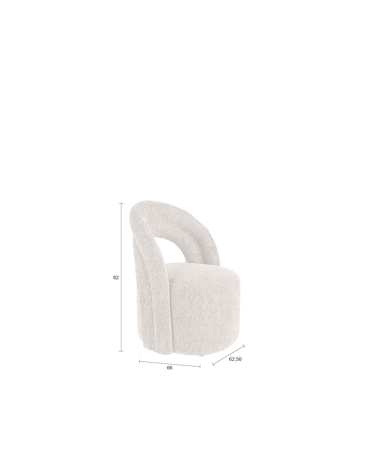Fauteuil Seina draaibaar beige