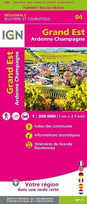 IGN - NR04 GRAND EST ARDENNE CHAMPAGNE RECTO VERSO