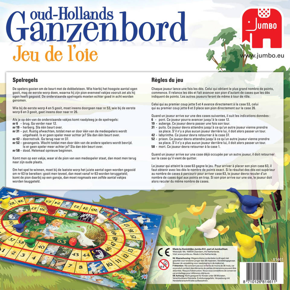 Oud-Hollands ganzenbord