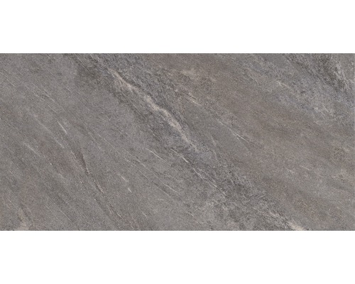 Porseleinen steengoed wand- en vloertegel Arrow antraciet 31 x 62 cm