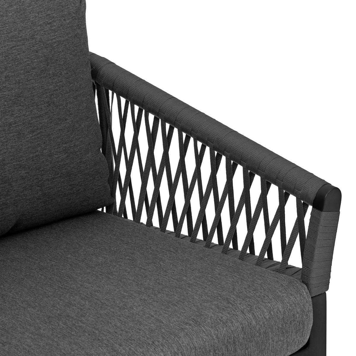 CANAPE ORIENGO ANTHRACITE GRAPHITE 2 PLACES