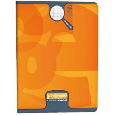 Calligraphe 8000 - Cahier A4 (21x29,7 cm) - 96 pages - grands carreaux (Seyes) - disponible dans différentes couleurs