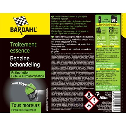 Nettoyant carburateur Bardahl pour carburant essence Universel