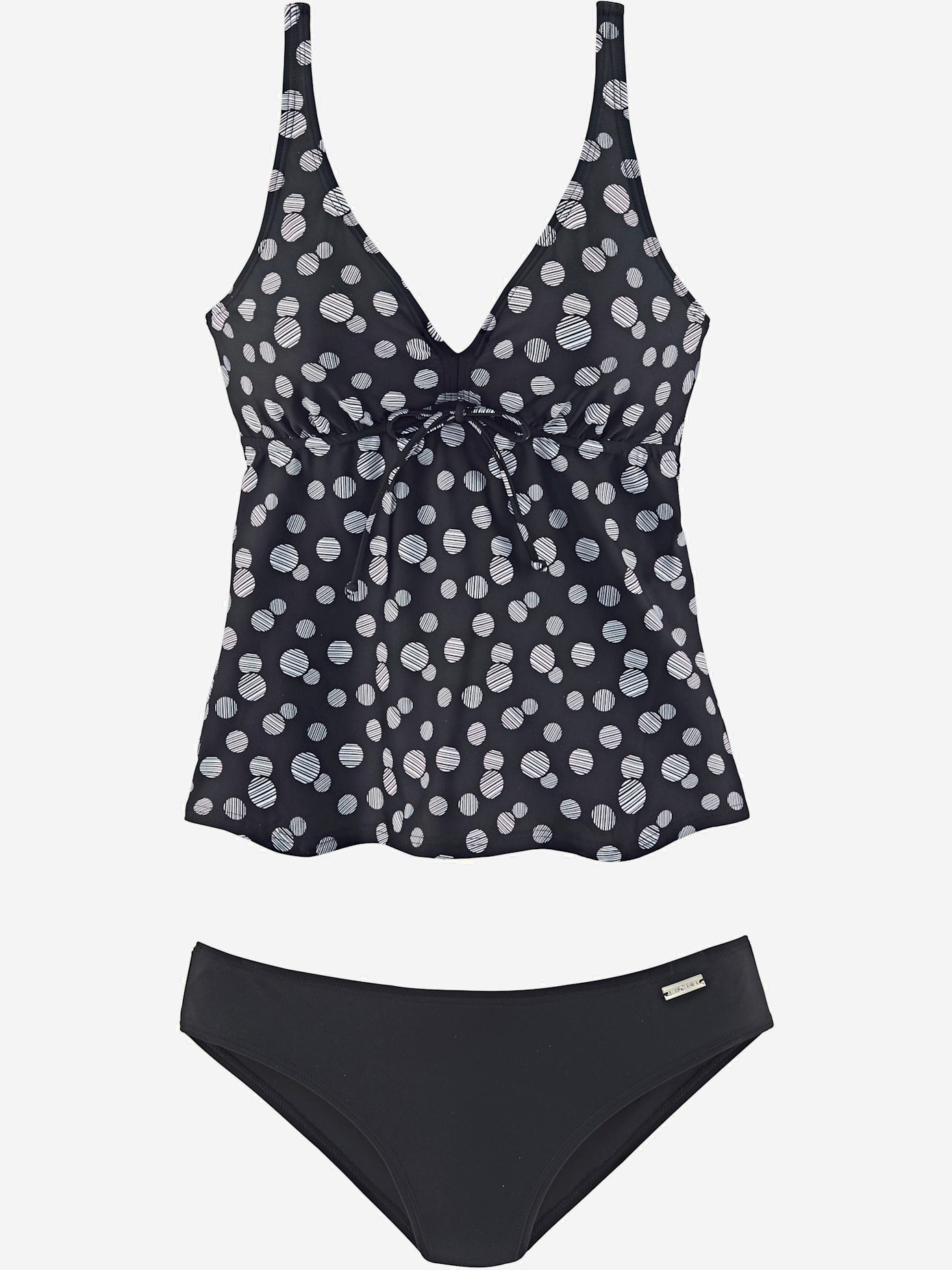 Tankini à armatures toujours tendance : imprimé à pois