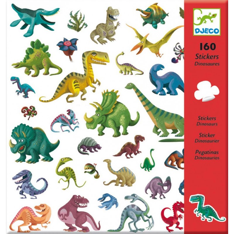 160 stickers - Dinosaures
