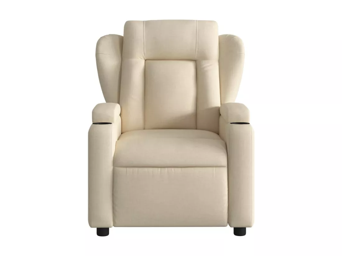 Fauteuil inclinable Crème Tissu