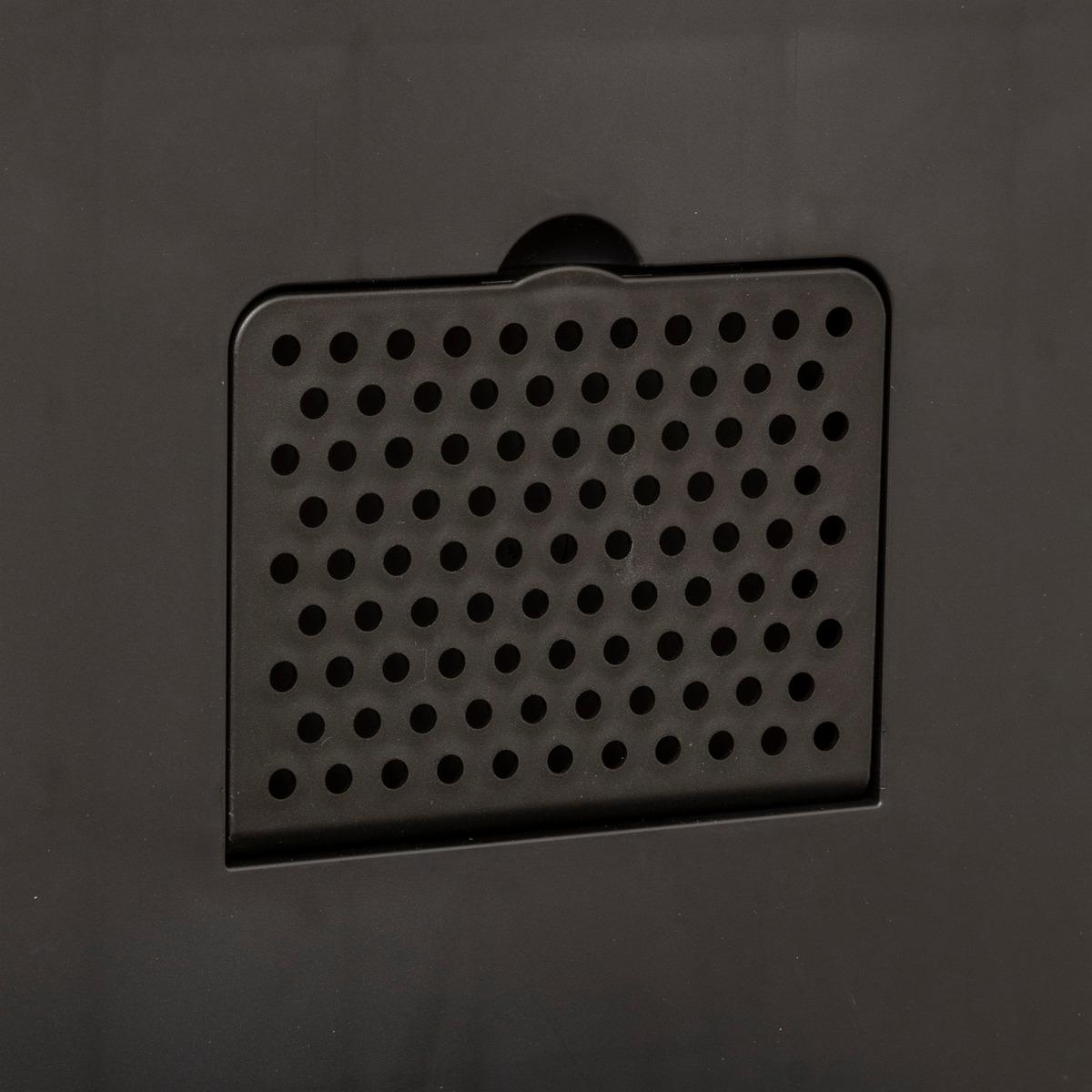 POUBELLE A PEDALE CARRE DELTA 30L NOIRE