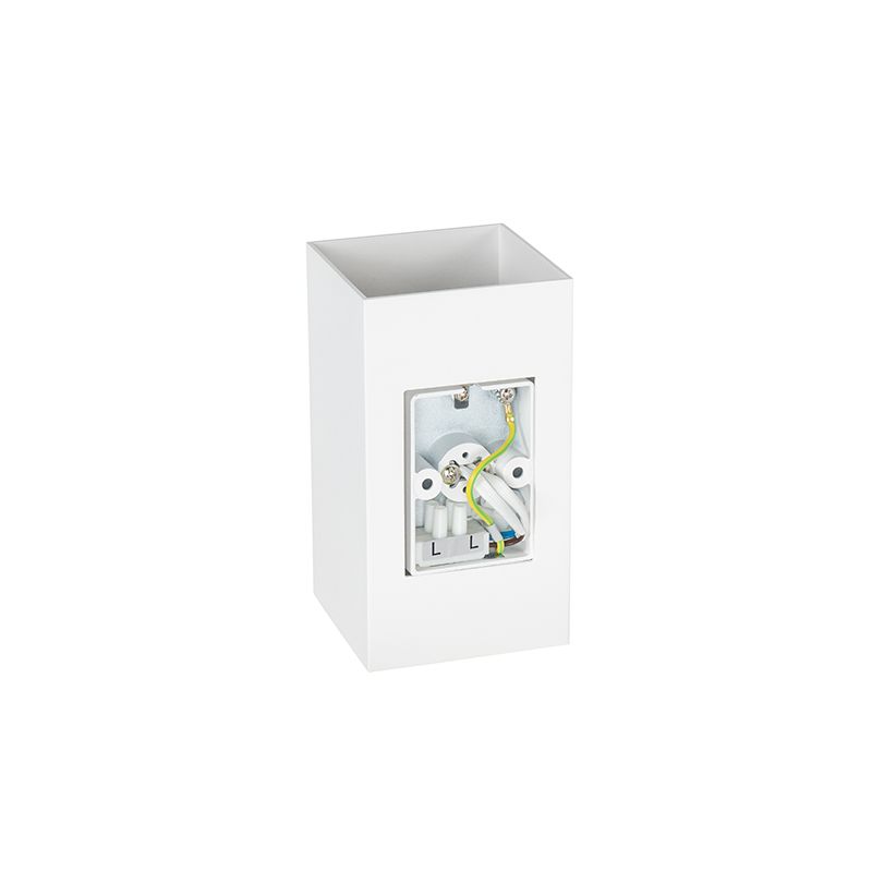Design vierkante wandlamp wit - Sabbir