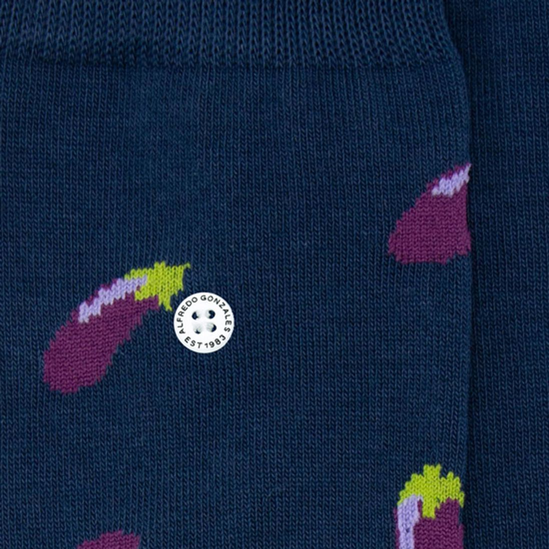 ALFREDO GONZALES blauwe alfredo gonzales sokken eggplant
