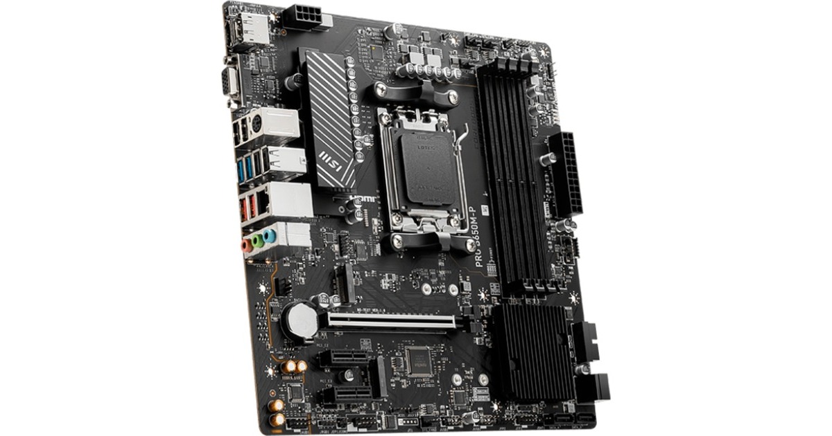 MSIPRO B650M-P socket AM5 moederbord  (Zwart, RAID, 2.5 Gb-LAN, Sound, µATX)