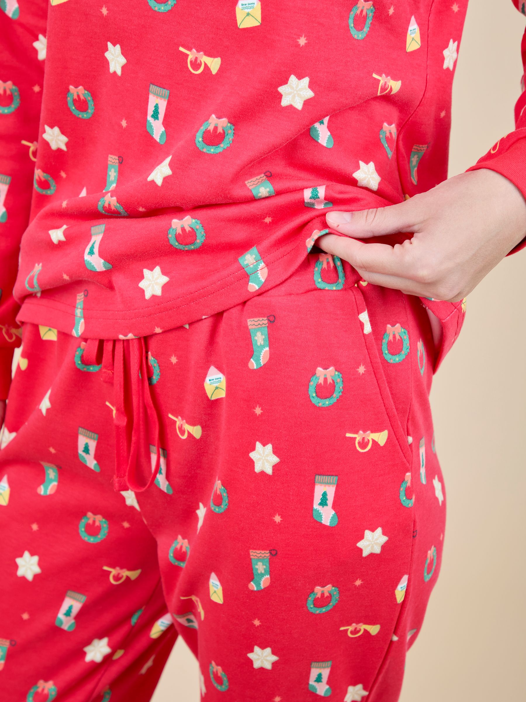 JoJo Maman Bébé Dames Kerstmis Pyjama's Set