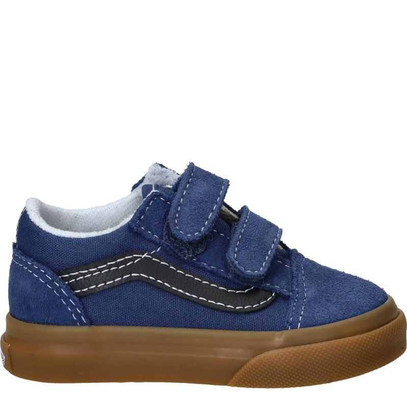 Vans Old Skool V Gum Sneakers Blauw Jongens