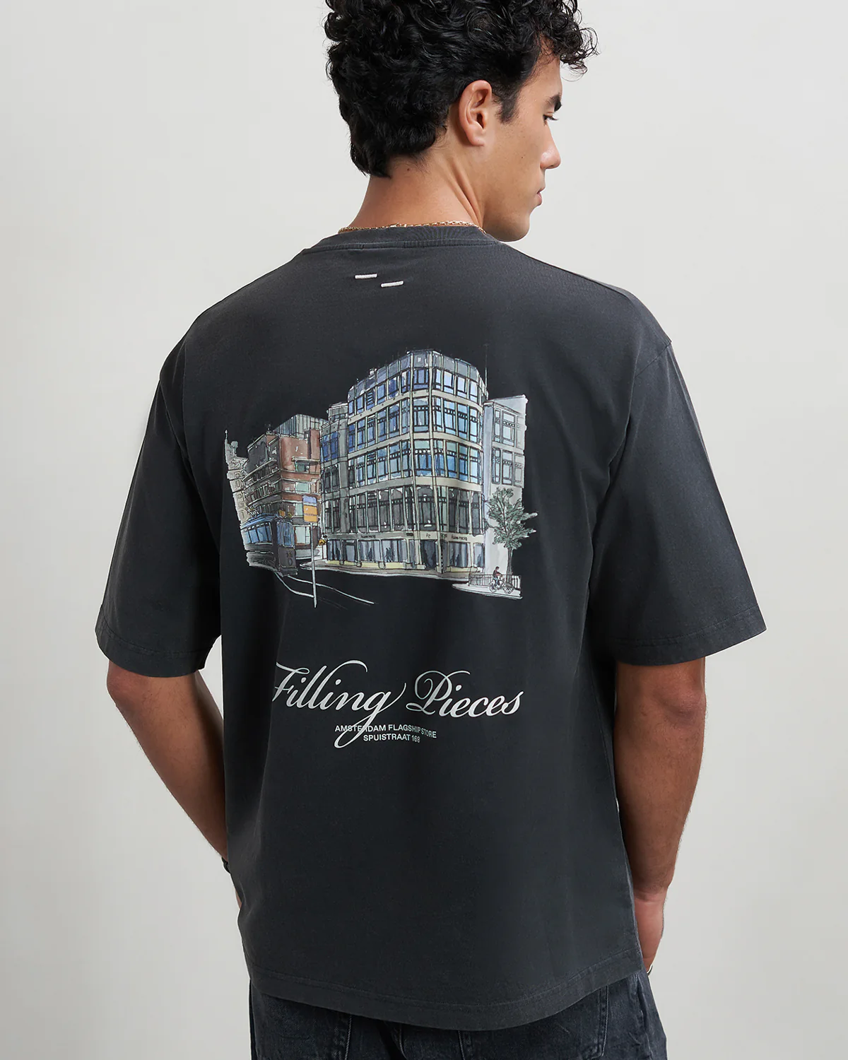 T-shirt Boxy Flagship Vintage Black