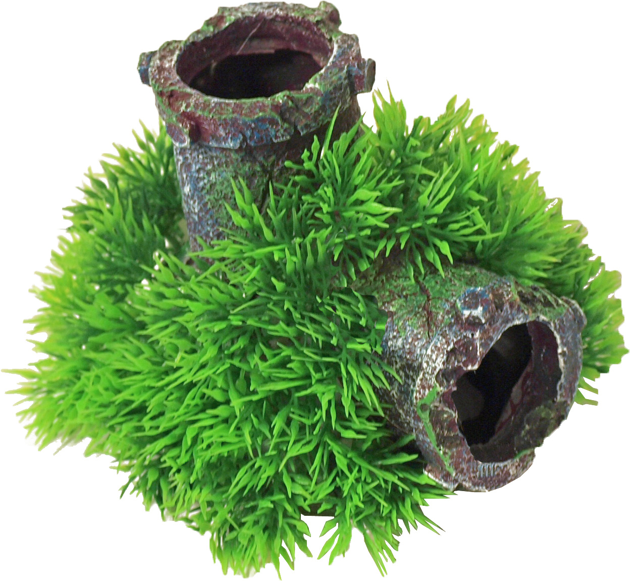 Gebr. de Boon Ornament Bubbel Green Moss Plant op Gezonken Buis met Uitstromer
